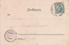 Kunstien pestkarte, Bruno Burger & Othille, Lith. Anst Leipzig
