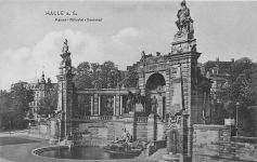AK Halle a. S., Kaiser Wilhelm Denkmal