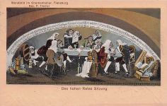 AK Flensburg, Wandbild Des hohen Rates Sitzung im Gnomenkeller