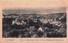 STUTTGART BLICK V. D. GERO KSRUHE NACH OSTHEIM, GAISBURG & DEM NECKARTALE