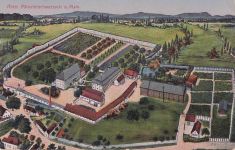 SCHWARZACH, Abtei Münsterschwarzach, Luftansicht, 1918
