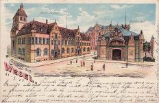 Gruss aus Wesel - Litho
