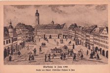 Künstler-AK Jena, Der Markt zu Jena