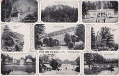 AK Alexandersbad / Fichtelgeb., Luisens-Sitz, Kuranstalt, Schloss,