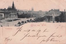 AK Wien, Franzensring mit Kirche