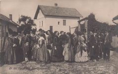 Ansichtskarte Gruppe aus Oberösterreich in Tracht