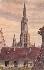 Ulm Donau Muenster Kuenstlerkarte J. Marschall Kat. Ulm