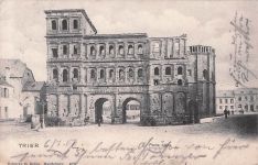 AK Trier, Porta Nigra, Stadtseite