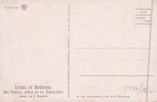 Künstler-AK Vinzenz Marschall: Lindau im Bodensee, das Rathaus