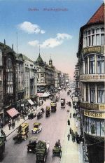 AK Berlin, Friedrichstraße aus der Vogelschau