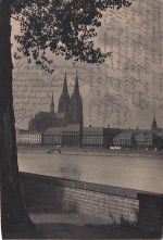 Köln vom Messegelände: vor dem Dom die Reichsbahn-Direktions-Gebäude