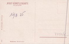 Künstler-AK Konstanz, Rheinbrücke mit Ausflugsbooten