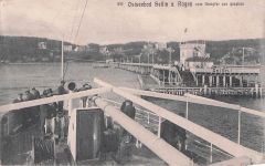 AK Sellin / Rügen, Dampfer verlässt die Landungsbrücke