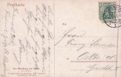 Künstlerpostkarte Eisenach DIE Wartburg von Osten mit Gasthof