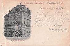 Ansichtskarte Würzburg, Luitpold-Denkmal