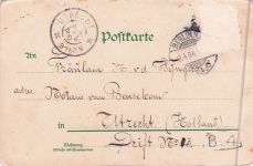 Lithographie Berlin, vor dem Denkmal Kaiser Wilhelm der Grosse, Wappen