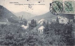DER RHEIN, SIEBENGEBIRGE, RHONDORE BLICK N. D. LÖWENBURG.