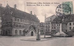 AK Mülhausen i. E., Chem. Wäscherei am Rathaus