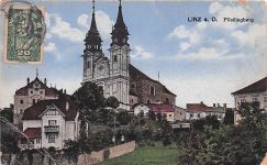 AK Linz a. D., Ortspartie am Pöstlingberg