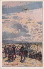 AK FLUGZEUG BESCHIEßUNG EINER DEUTSCHEN TAUBE UM