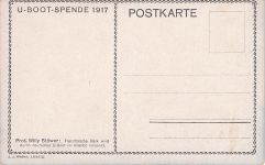 Französische Bark wir durch deutsches U-Boot im Atlantic versenlt. U-Boot -Spende 1917.