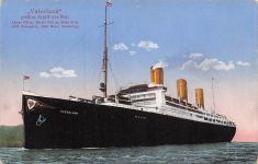 Ak Dampfschiff Vaterland, größtes Schiff der Welt, HAPAG