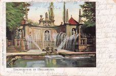 Ak Salzburg in Österreich, Schloss Hellbrunn, Fürstentischgrotte