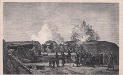 I en Skandse ved Dybbøl. In einer Schanze bei Düppel. Marine Schiffspost