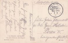 I en Skandse ved Dybbøl. In einer Schanze bei Düppel. Marine Schiffspost