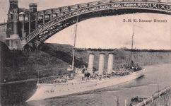 Ak Deutsches Kriegsschiff, SMS Kreuzer Bremen, Marine Schiffspost