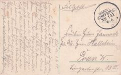 Ak Deutsches Kriegsschiff, SMS Kreuzer Bremen, Marine Schiffspost