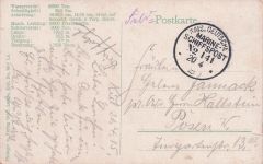 AK SMS Helgoland auf hoher See macht volle Fahrt Marine Schiffspost