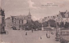 Ansichtskarte Emden Ostfriesland Rathausplatz Kat. Emden