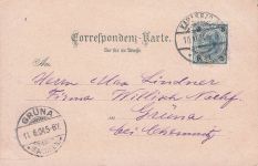 Karlsbad Eger Boehmen Teilansicht mit Schlossberg