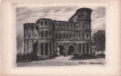 Künstler Ak Trier an der Mosel, Porta Nigra