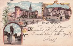 Gruss aus Königsberg - Litho
