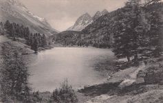 Preda Palpungasee mit Piz Giumels Kat. Preda