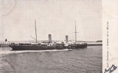 CARTE POSTALE / BELGIQUE OSTENDE SORTIE DE LA MALLE