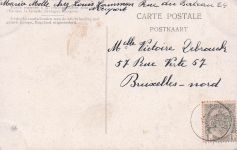 CARTE POSTALE / BELGIQUE OSTENDE SORTIE DE LA MALLE