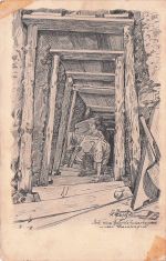 Titel: Skizzenbuch zum Ersten Weltkrieg. Künstler: F. Schönfelder. Datum: 12.03.1913.