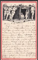 Schützengraben 1. Weltkrieg