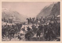 Blüchers Rheinübergang bei Caub 1813 Künstler: W. Camphausen