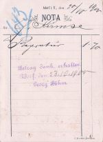 Georg Böhm Schuhmachermeister Schuhwaaren-Lager Wiener u. deutscher Fabrikate. Anfertigung nach Maass. Reparaturwerkstatt. Adorf i. V., Hauptstr. 14.