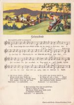 Lieder Ak Abend besinnlich nicht zu langsam Lied 1955 Mann auf dem Berg