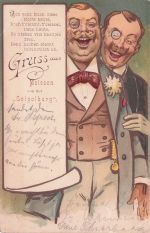 Lacken steckt bekanntlich an , ich send euch diese Karte Humor 1899