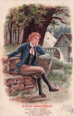 Lied Ak In einem kühlen Grunde, Nachdenklicher Mann