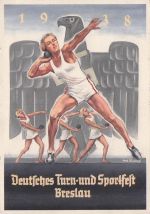Propaganda Karte Breslau Turn und Sportfest 1938