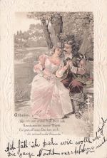 Serie 3945 Der erste Kuss - AK Trompeter v. Saeckingen