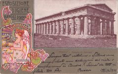 künstler ak PESTO. Tempio di Nettuno, A