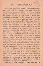 Sammelkarte mit dem Titel "Historiettes de France